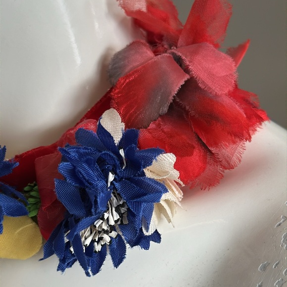 Vintage original Traditional Flower Ukrainian Headband, Folk Head Attire, Vinok - Picture 5 of 10